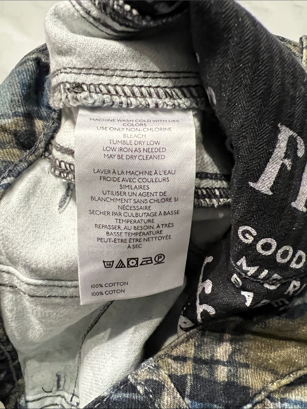 We The Free Good Luck Printed Barrel Jeans Plaid Printed. 26. NWOT - Picture 7 of 11